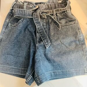 JCrew Jean shorts. Paper bag style.